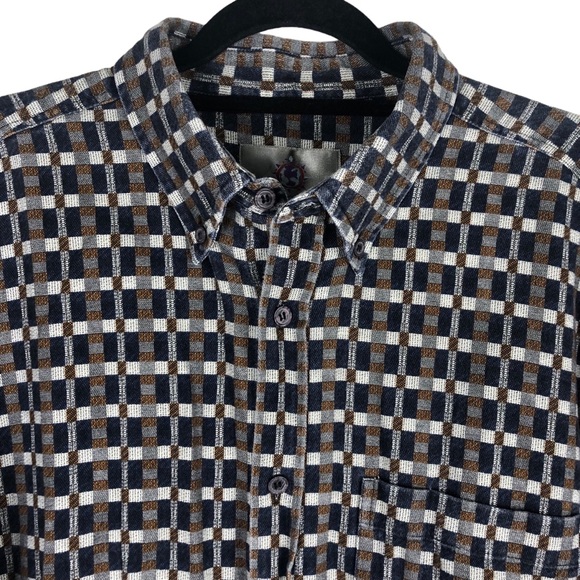 Vintage The Territory Ahead XXL Button Up Shirt Plaid Heavyweight 80s 90s Retro - Picture 4 of 11